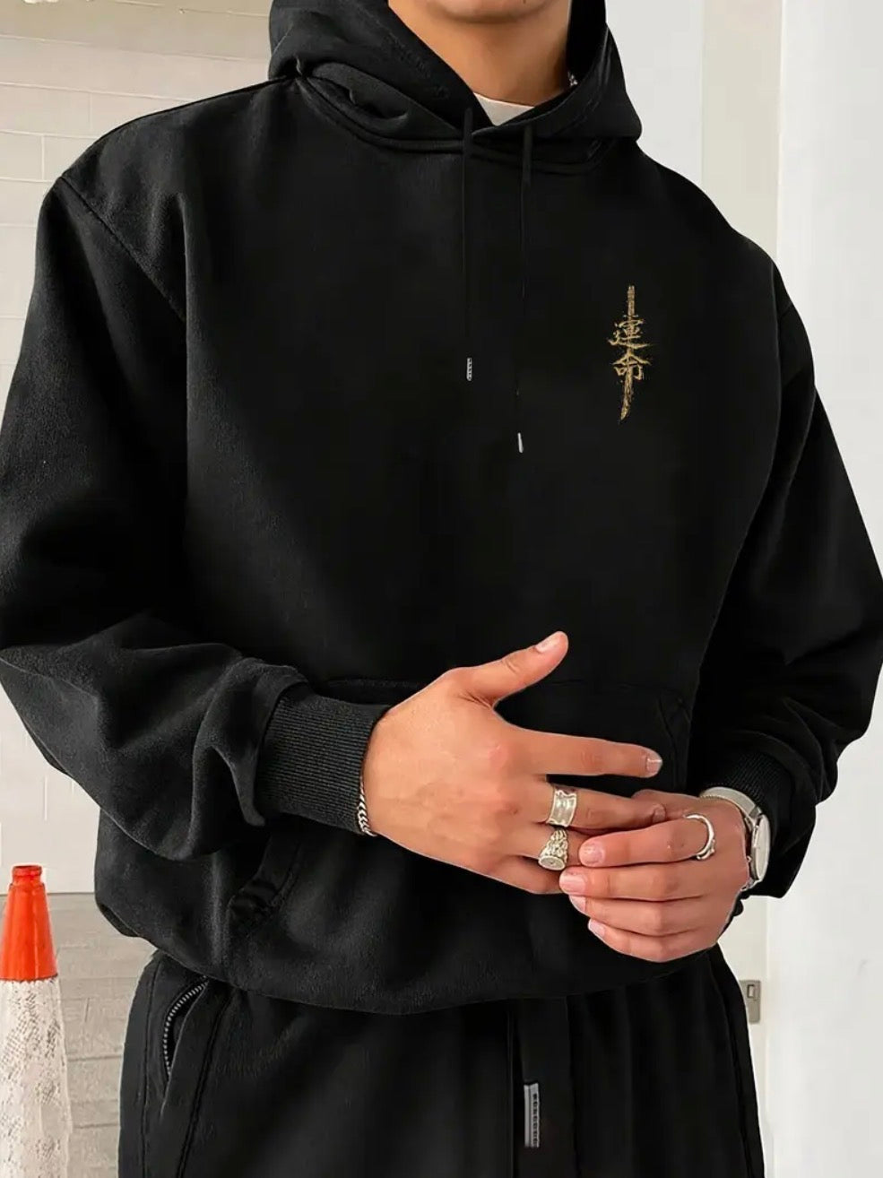 Black Katana Graphic Hoodie