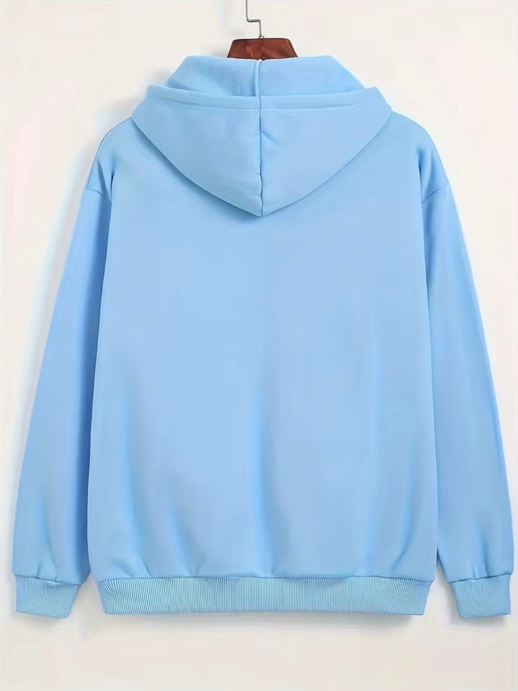 Milano Italy Hoodie Women Oversized Sky Blue Graphic Sweatshirt Casual Hooded Jumper Streetwear