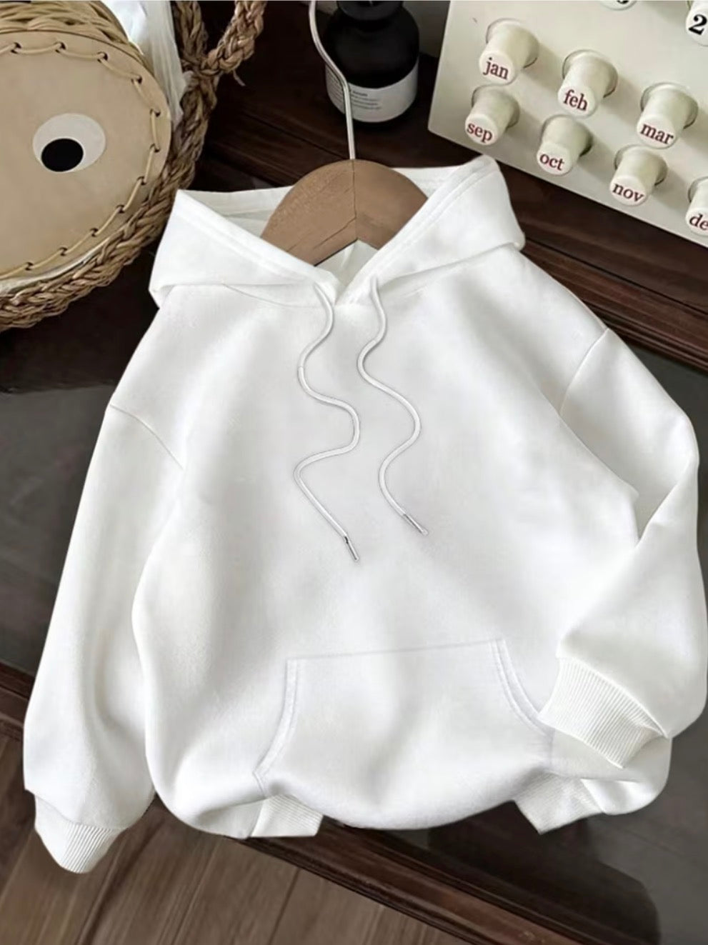 Japanese Cherry Blossom Hoodie Women Oversized White Graphic Sweatshirt Sakura Print Streetwear Pullover